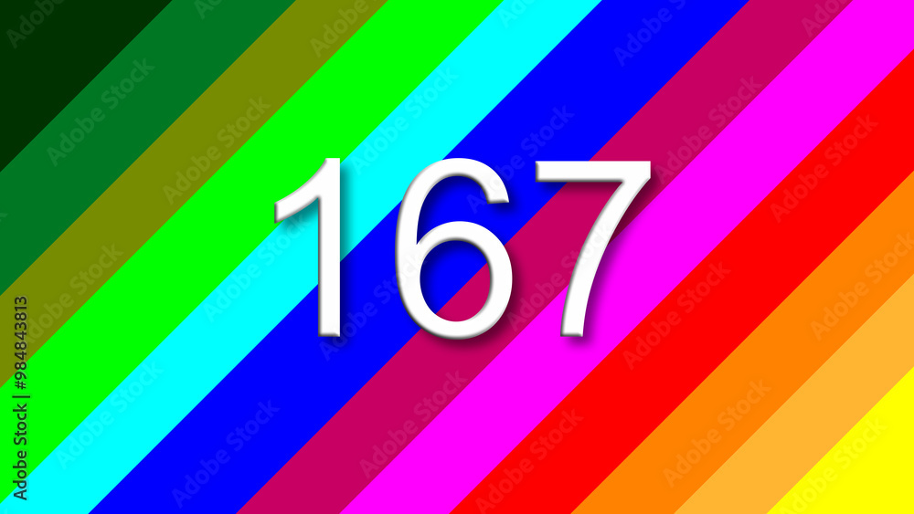 167 colorful rainbow background year number 167 colorful rainbow background year number