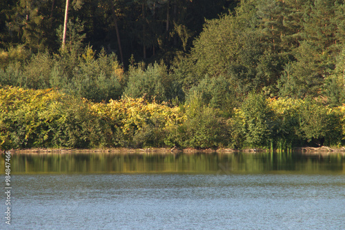 German Landscape View at Lake in Autumn photo