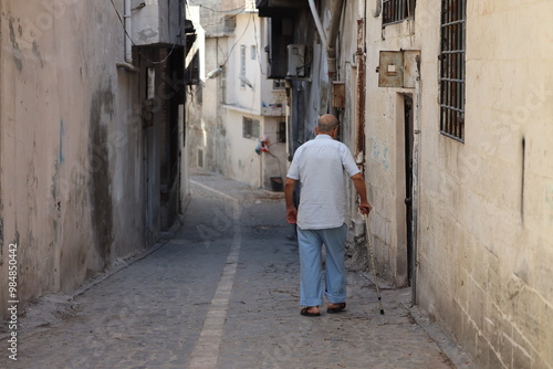person walking in the street