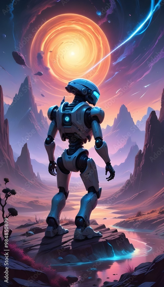 Futuristic Soldier Science Fiction World of War Alien Technology and Robotic Arms Futuristic Soldier Science Fiction World of War Alien Technology and Robotic Arms