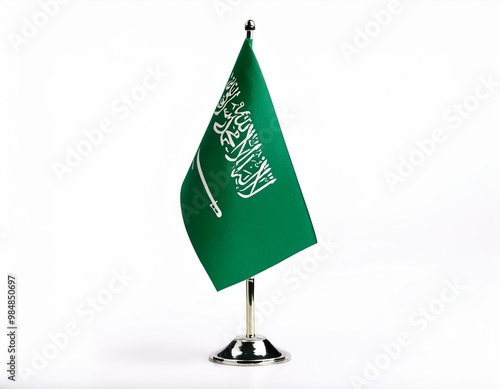 Saudi Arabia Flag on Stand