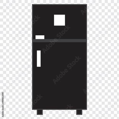 Refrigerator vector icon. Frog flat sign design. Freezer symbol pictogram. EPS 10.