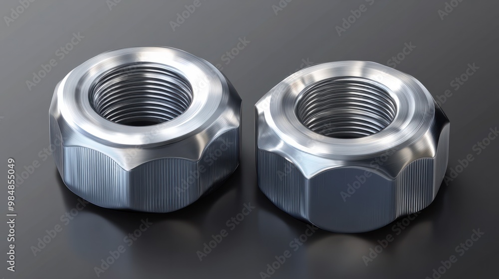 silver nut isolated for industrial element transparent background silver nut isolated for industrial element transparent background