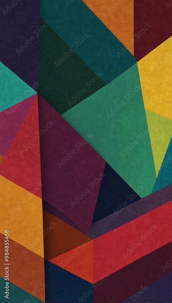 Multicolored geometric background graphic. Multicolored geometric background graphic.