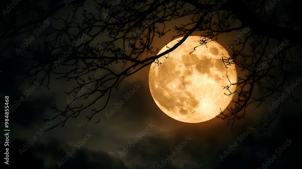 Fototapeta premium moon in the night