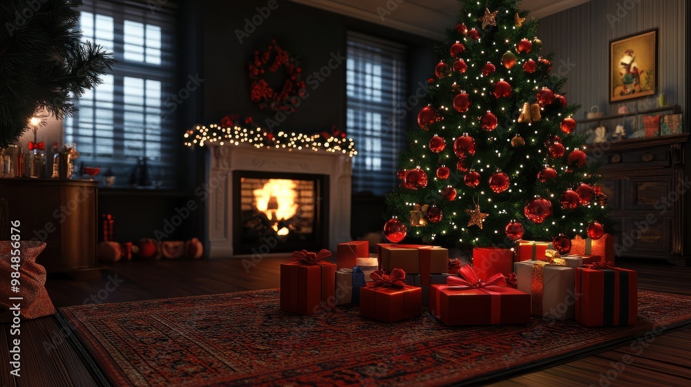 Weihnachten - Geschenke - Christbaum with Generative KI Weihnachten - Geschenke - Christbaum with Generative KI