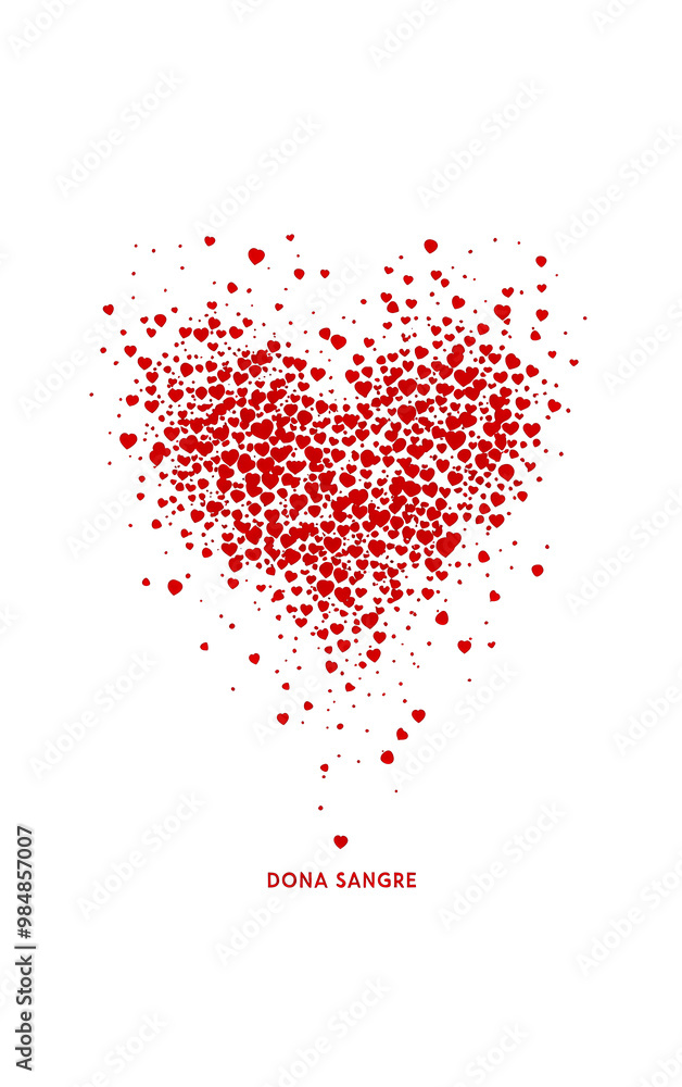 Campaña de donación de sangre en Español. Dona sangre. Campaña de donación de sangre en Español. Dona sangre.