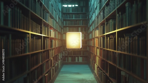 Wallpaper Mural A library with a book in a window Torontodigital.ca