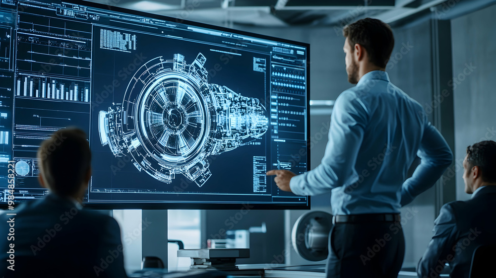 Fototapeta premium doctor looking at x ray image