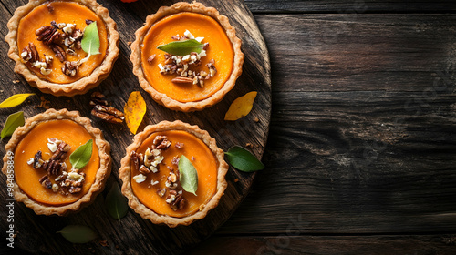pie on a wooden table