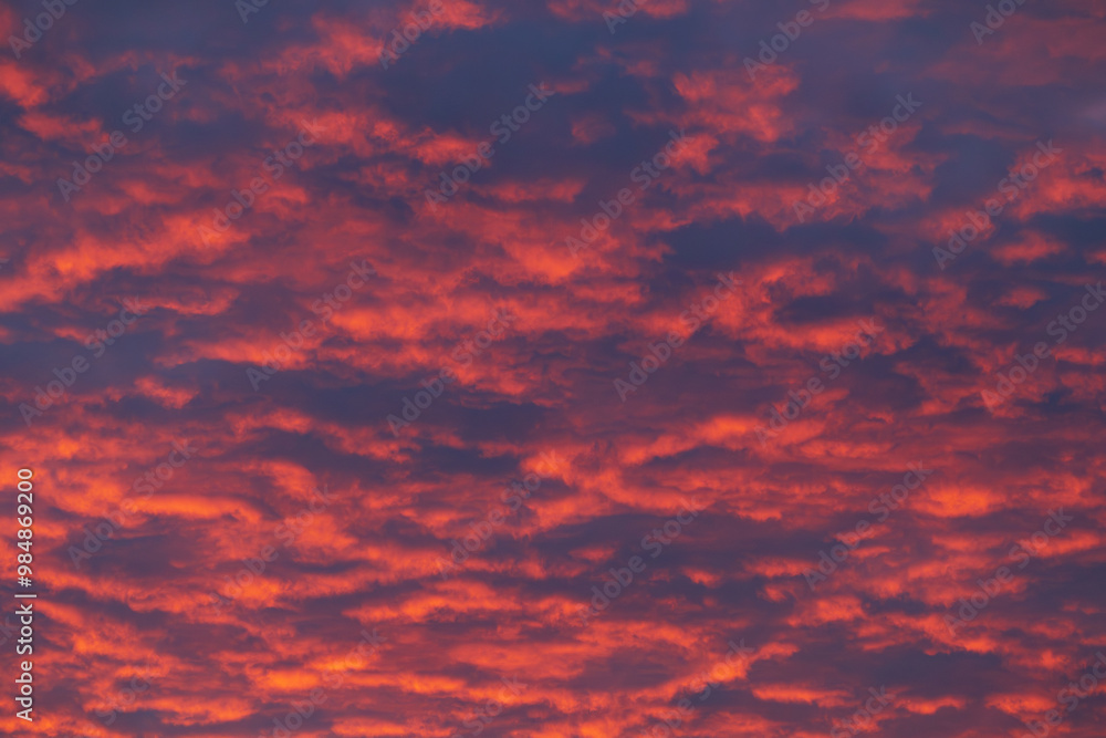 Cloudy sunset with gentle colorful clouds. Cloudy sunset with gentle colorful clouds.