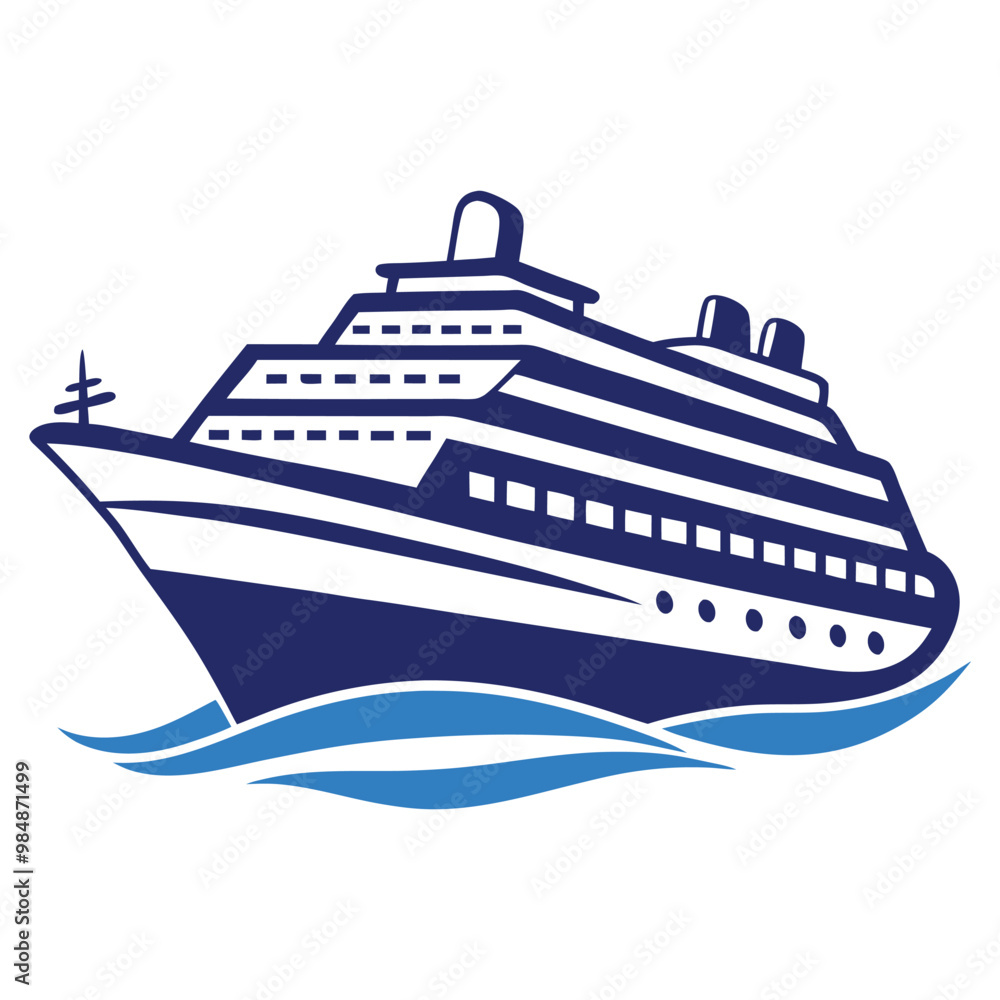 Cruise Ship vector Icon Nautical Travel Vector Illustration Design Cruise Ship vector Icon Nautical Travel Vector Illustration Design