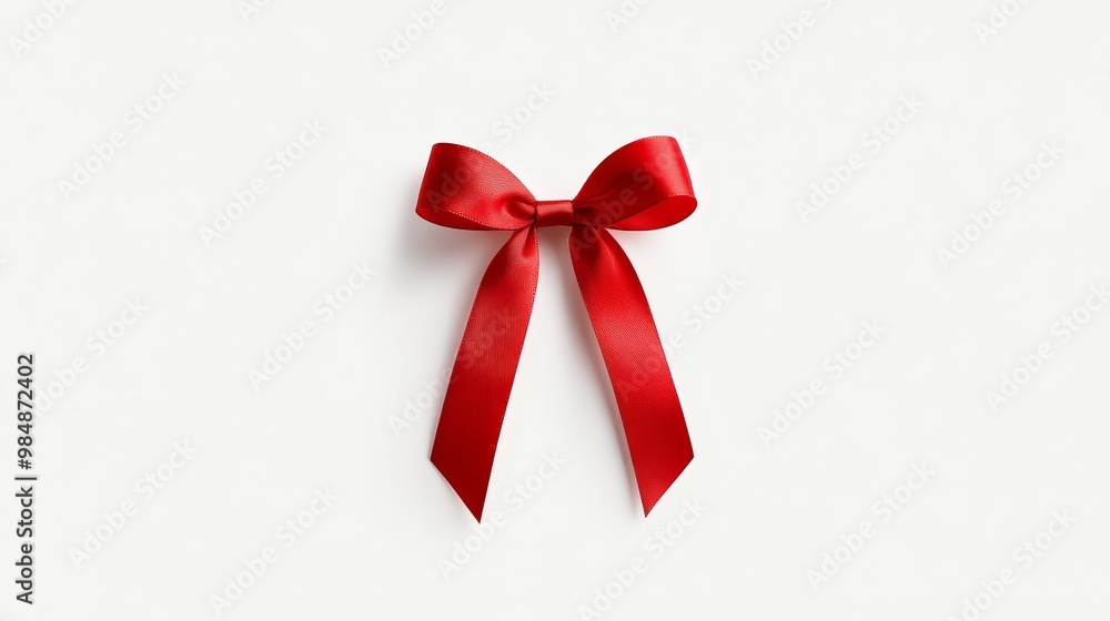 A minimalist red ribbon bow tied into a classic shape, symbolizing elegance, celebration, love, gift-giving, and occasion. A minimalist red ribbon bow tied into a classic shape, symbolizing elegance, celebration, love, gift-giving, and occasion.