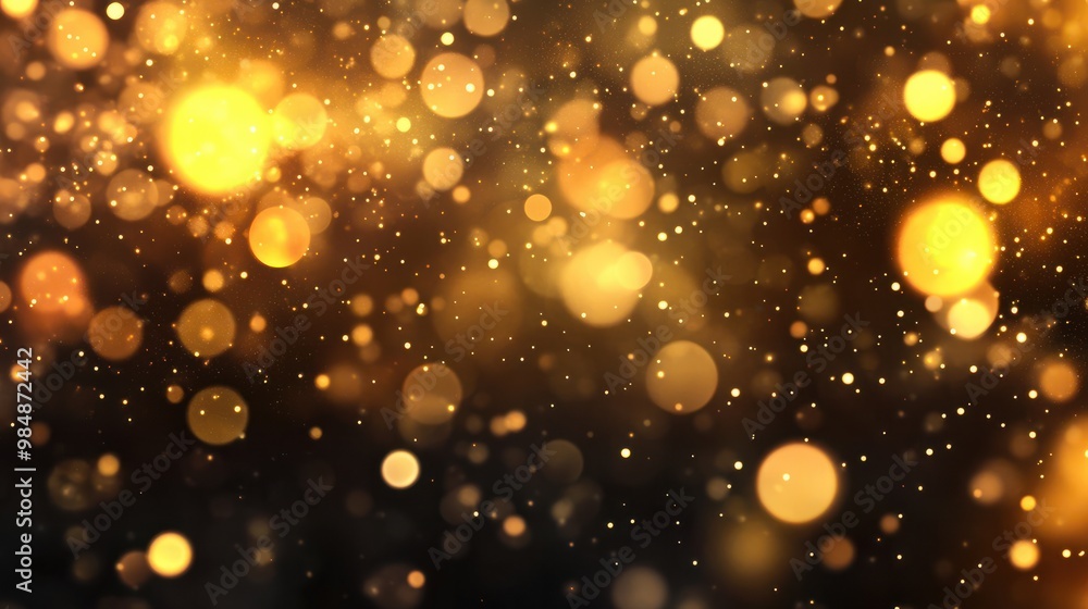 yellow glow particle abstract bokeh background transparent background yellow glow particle abstract bokeh background transparent background