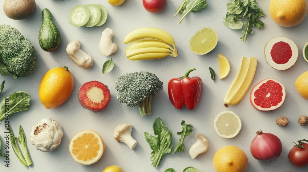 A Top-Down View of Healthy Foods A Top-Down View of Healthy Foods