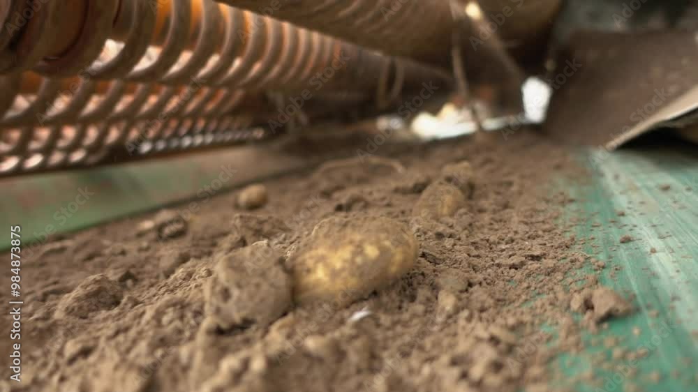 Enterder Landwirtschaft Kartoffelerde Kartoffelernte Enterder Landwirtschaft Kartoffelerde Kartoffelernte