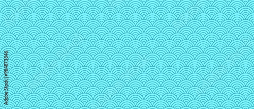 Colorful japanese linear wave pattern background