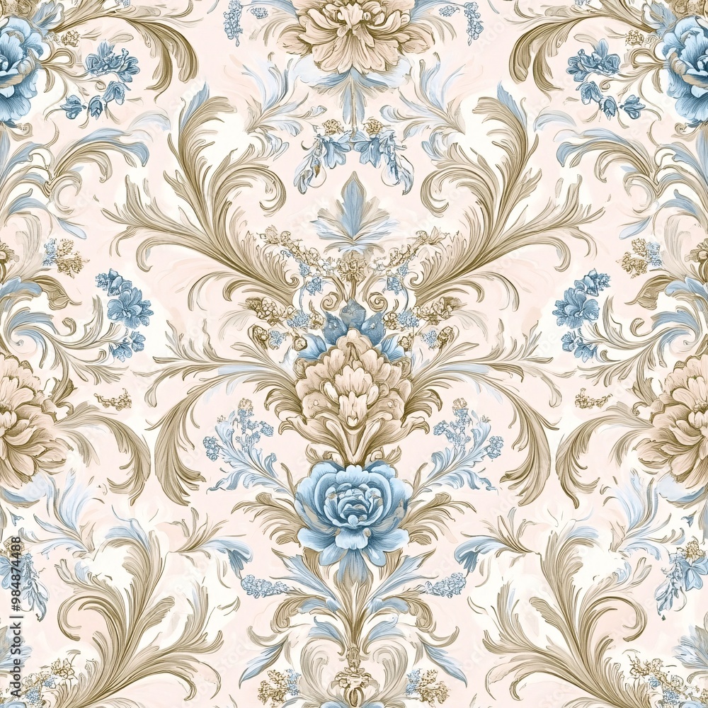 Elegant floral pattern, seamless design. Elegant floral pattern, seamless design.