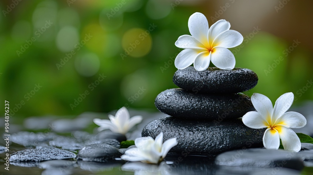 Zen Stones and Flowers Zen Stones and Flowers