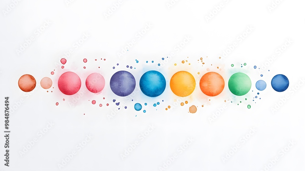 A colorful arrangement of spheres on a white background, depicting creativity and artistic expression in a minimalist style. A colorful arrangement of spheres on a white background, depicting creativity and artistic expression in a minimalist style.