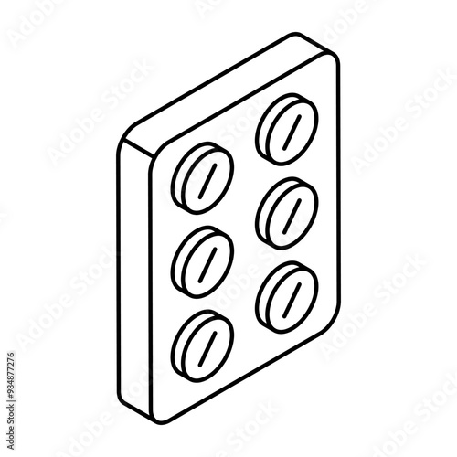 An editable design icon of capsules 