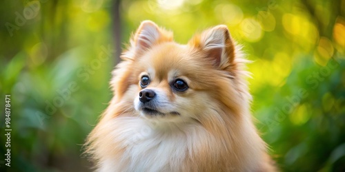 A Pomeranian's Gentle Gaze ...