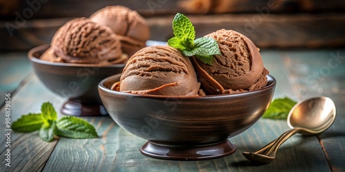 Close-up of Chocolate Ice C...
