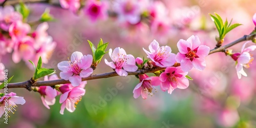 Delicate Pink Peach Blossom...