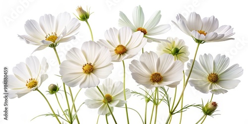 Delicate White Cosmos Bloom...
