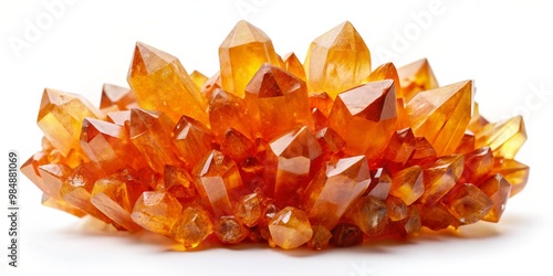 Golden Citrine Crystal Clus...