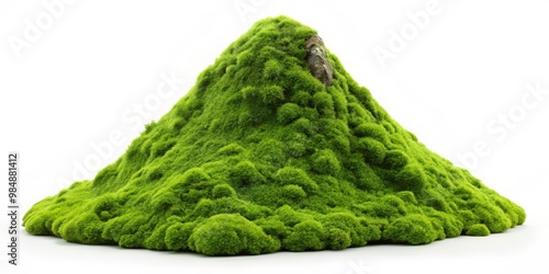 Green Mossy Mountain with R...