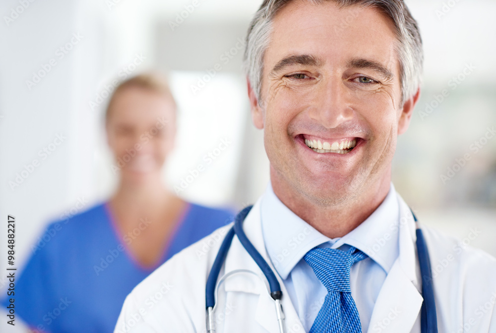Healthcare, doctor and portrait of man with stethoscope for medical service, career and consulting. Professional, hospital and happy person with equipment for cardiology, medicine and wellness Healthcare, doctor and portrait of man with stethoscope for medical service, career and consulting. Professional, hospital and happy person with equipment for cardiology, medicine and wellness