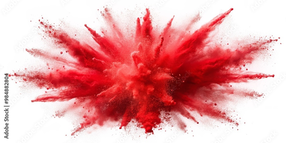 Red Powder Explosion, Isolated, Background, Graphic Design, Abstract Red Powder Explosion, Isolated, Background, Graphic Design, Abstract