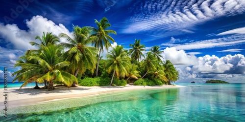 Tropical Paradise Lush Palm...
