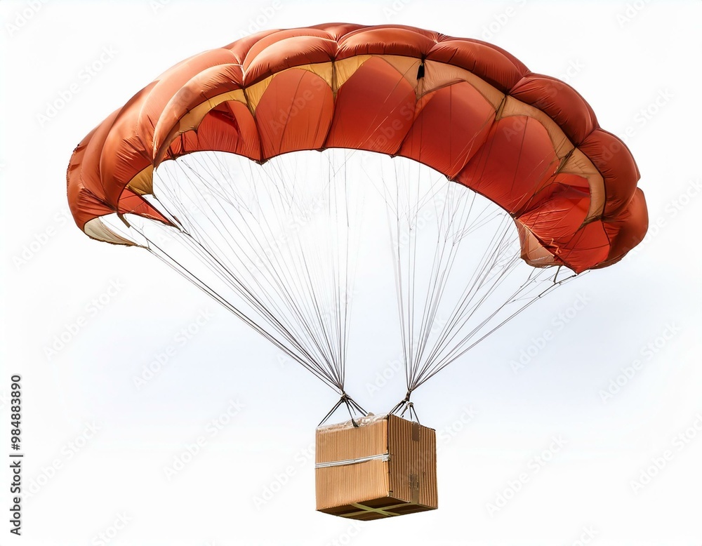 Obraz premium Bright Orange Parachute