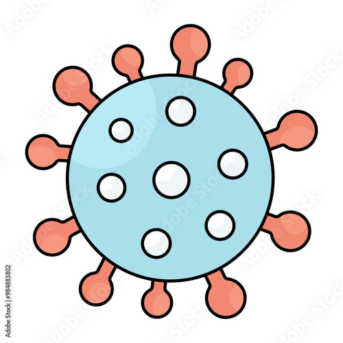 Premium download icon of bacteria 