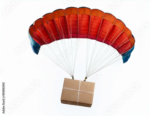 Orange Parachute Drop