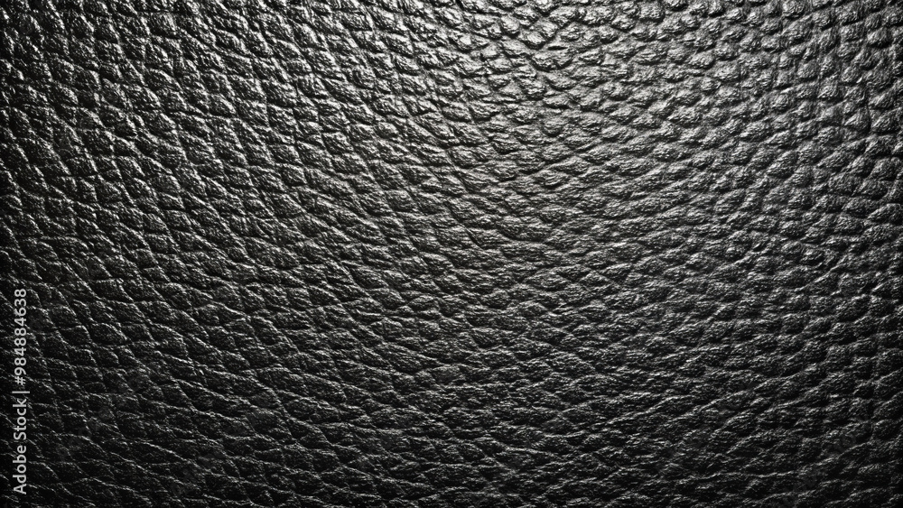 Textured black leather surface with rich, deep appearance, showcasing intricate patterns and luxurious feel. Ideal for design and fashion applications Textured black leather surface with rich, deep appearance, showcasing intricate patterns and luxurious feel. Ideal for design and fashion applications