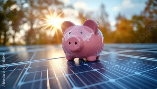An illustrative concept of solar energy as a cost-effective and money-saving alternative for reducing electricity bills, highlighting the financial benefits of sustainable power solutions.