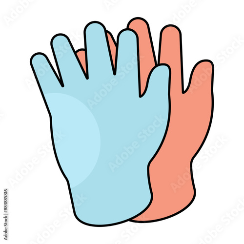 Modern design icon of gloves