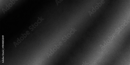 Grainy dark white gradient monochrome background, grunge noise abstract texture for banner backdrop web header with copy space