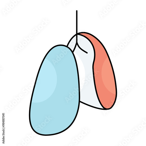 Premium download icon of lungs