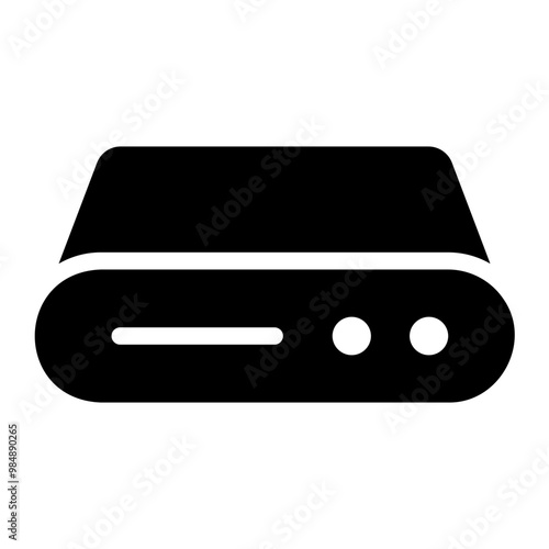 hard disk glyph icon