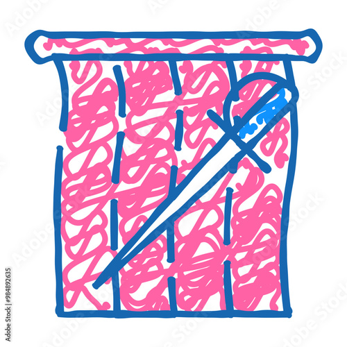 bullfighting spain doodle icon sketch vector. bullfighting spain sign. isolated symbol illustration