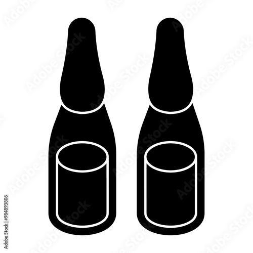 Modern design icon of ampoule 