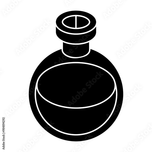 An editable design icon of chemical flask