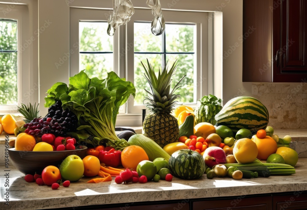 freshly cleaned produce sanitized cooking tools safe food preparation cooking environment, cleaning, sanitation, kitchen, hygiene, vegetables, fruits freshly cleaned produce sanitized cooking tools safe food preparation cooking environment, cleaning, sanitation, kitchen, hygiene, vegetables, fruits