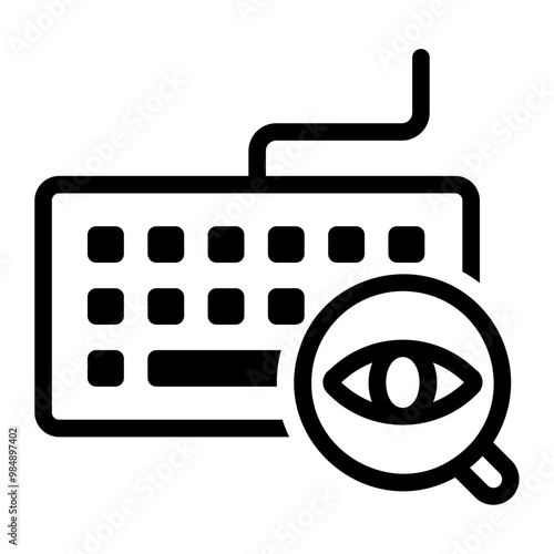 keylogger line icon