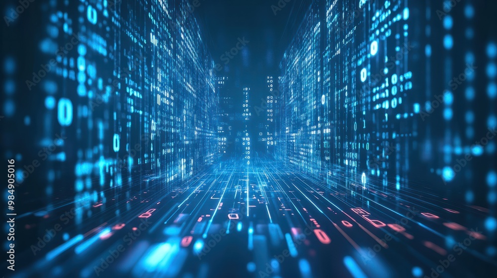 The abstract technology big data concept explores the integration of advanced algorithms and vast information for innovation The abstract technology big data concept explores the integration of advanced algorithms and vast information for innovation