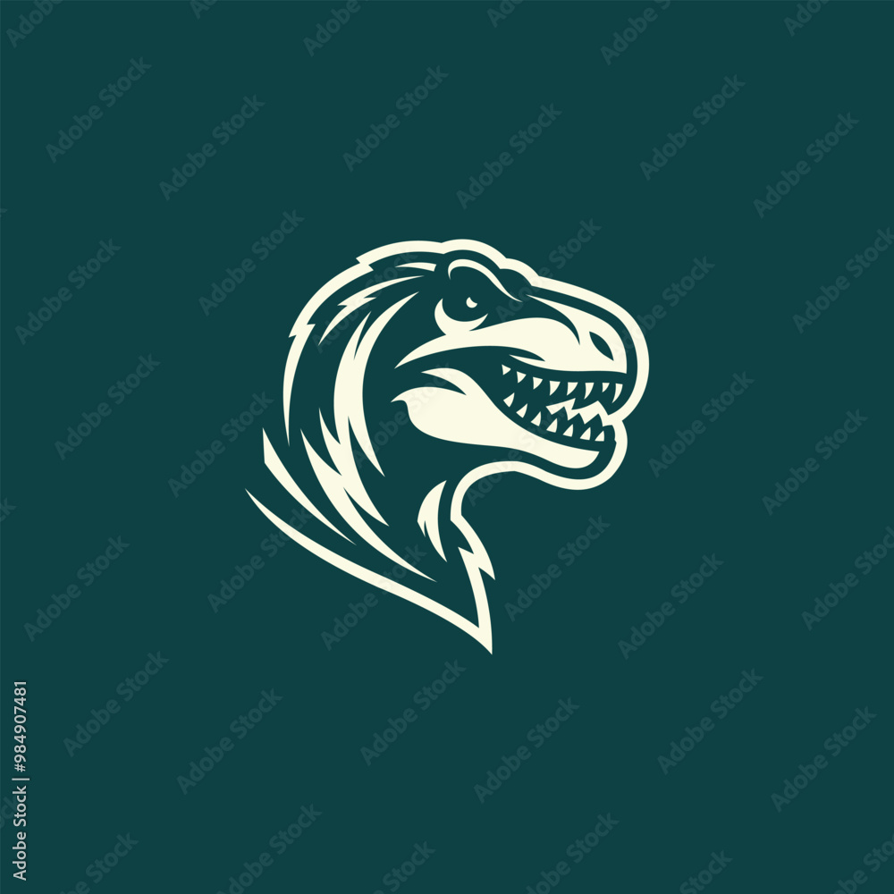 T-Rex head logo vector illustration T-Rex head logo vector illustration